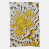 JADE ~ 3D Golden Lava ~ Fractal ~ ORIGINAL ~ Theedoek (Verticaal)