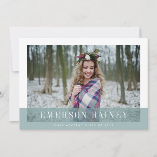 Jade | Aankondiging en uitnodiging van het Afstude (Voorkant)