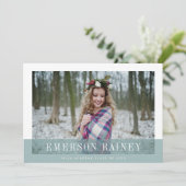 Jade | Aankondiging en uitnodiging van het Afstude (Staand voorkant)