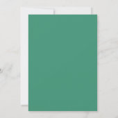 Jade Abrikozenbloesem Bruiloft Kaart (Achterkant)