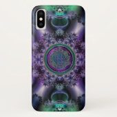 Jade Amethyst Celtic Fractal Design iPhone X Hoesj Case-Mate iPhone Case (Achterkant)