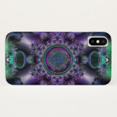 Jade Amethyst Keltisch Fractal Design iPhone X Hoe Case-Mate iPhone Case (Achterkant (horizontaal))