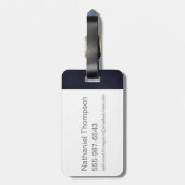 Jade Art Deco ACCIO™ Spell Grafisch Bagagelabel (Achterkant verticaal)