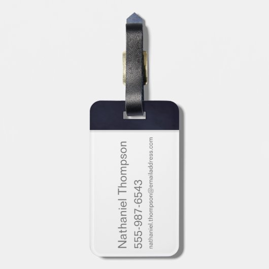 Jade Art Deco ACCIO™ Spell Grafisch Bagagelabel (Achterkant verticaal)