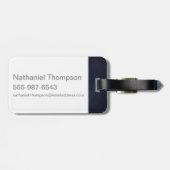 Jade Art Deco ACCIO™ Spell Grafisch Bagagelabel (Achterkant horizontaal)