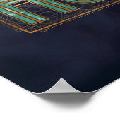 Jade Art Deco ACCIO™ Spell Grafisch Poster (Hoek)