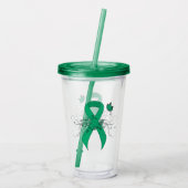 Jade Awareness Lint met Vlinder Acryl Drinkbeker (Achterkant)