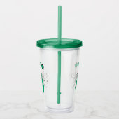 Jade Awareness Lint met Vlinder Acryl Drinkbeker (Rechts)