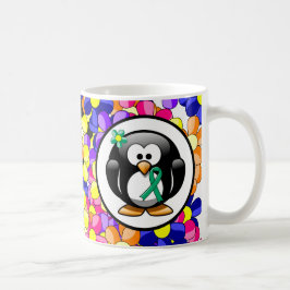 Jade Awareness Ribbon Penguin Koffiemok