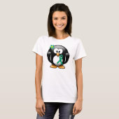 Jade Awareness Ribbon Penguin T-shirt (Voorkant volledig)