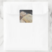 Jade-begrafenispak Vierkante Sticker (Tas)