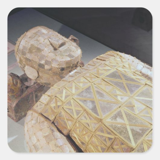 Jade-begrafenispak Vierkante Sticker (Voorkant)