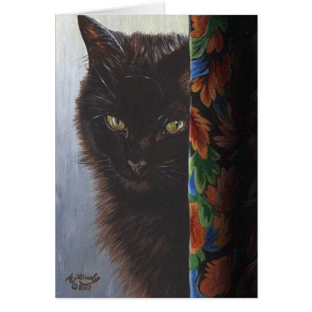 Jade Black Kitty Cat van ArtByAkiko (Voorkant)