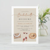 JADE Boheemse Napa Wijnland Bachelorette Kaart (Staand voorkant)