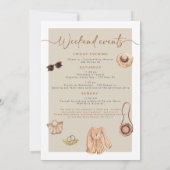 JADE Boheemse Napa Wijnland Bachelorette Kaart (Achterkant)