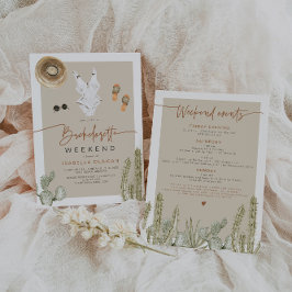 JADE Bohemian Desert Cactus Bachelorette Itinerary Kaart