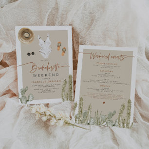 JADE Bohemian Desert Cactus Bachelorette Itinerary Kaart