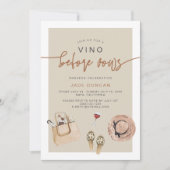 JADE Bohemian Napa Wijnland Bachelorette Invit Kaart (Voorkant)