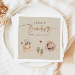 JADE Bohemian Napa Wine Country Bachelorette Servet<br><div class="desc">Het Jade Wine Bachelorette Collectie beschikt over een leuke boho handgeschreven lettercombinatie met leuke waterverf boho Napa valley themawijn accessoires.</div>