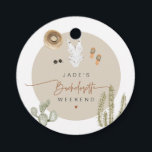 JADE Boho Desert Cactus Scottsdale Voor de sluier Bedankjes Labels<br><div class="desc">Het JADE Scottsdale bachelorette collectie heeft een boho lay-out met leuke handgeschreven lettertypen en waterverf woestijnthema graphics.</div>