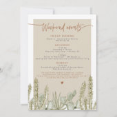 JADE Boho Desert Cactus Scottsdale Voor de sluier Kaart (Achterkant)