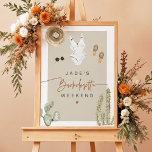 JADE Boho Desert Cactus Scottsdale Voor de sluier Poster<br><div class="desc">Het JADE Scottsdale bachelorette collectie heeft een boho lay-out met leuke handgeschreven lettertypen en waterverf woestijnthema graphics.</div>