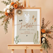 JADE Boho Desert Cactus Scottsdale Voor de sluier Poster