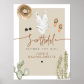 JADE Boho Desert Cactus Scottsdale Voor de sluier Poster (Voorkant)