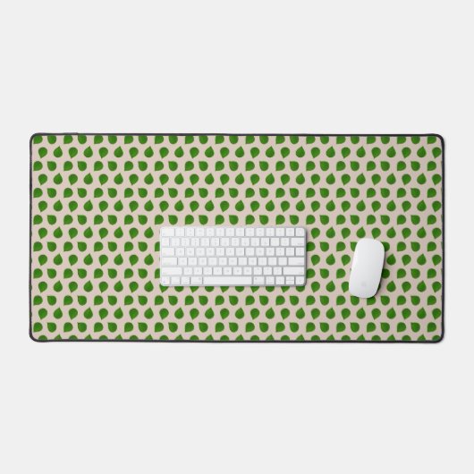 Jade Boom Groene Bladeren op Beige Bureaumat (Keyboard & Muis)