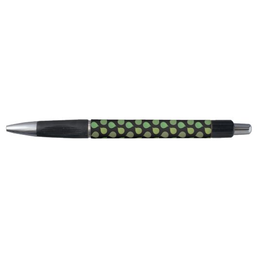 Jade Boom Groene Bladeren Zwarte Inkt Pen (Voorkant)