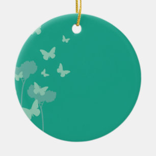 Jade Butterflies Keramisch Ornament