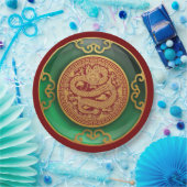 Jade Chinees Nieuwjaar van de Draak Papieren Bordje (Feest)