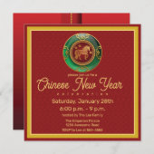 Jade Chinees Nieuwjaar van het paard Kaart (Voorkant / Achterkant)