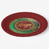 Jade Chinees Nieuwjaar van het paard Papieren Bordje (Gekanteld)