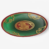 Jade Chinese nieuwjaar konijn Papieren Bordje (Gekanteld)