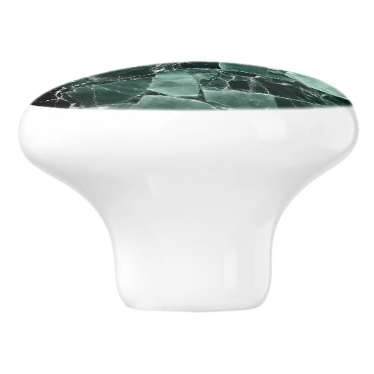 Jade Crystal Pattern Keramische Knop (Zijkant)