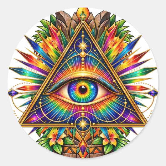 Jade Dawn Triangle Sticker (Voorkant)