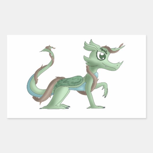 Jade, de Dragon Sticker (Voorkant)
