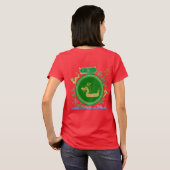 Jade draak reis rood t-shirt (Achterkant volledig)