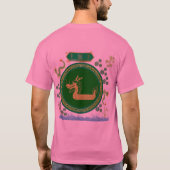 Jade draak reis roze t-shirt (Achterkant)