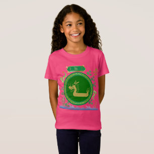 Jade draak reis roze t-shirt