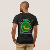 Jade draak reis zwart t-shirt (Achterkant volledig)