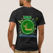 Jade draak reis zwart t-shirt (Achterkant)