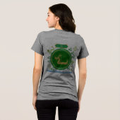 Jade draak reisgrijs Tri-Blend shirt (Achterkant volledig)