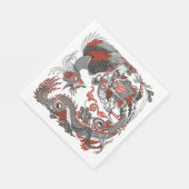 Jade Dragon and Gold Phoenix playing with a pearl Servet (Hoek)