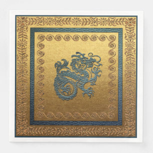 Jade Dragon Dinner Paper Napkins Servetten