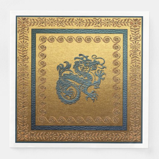Jade Dragon Dinner Papieren servetten (Voorkant)