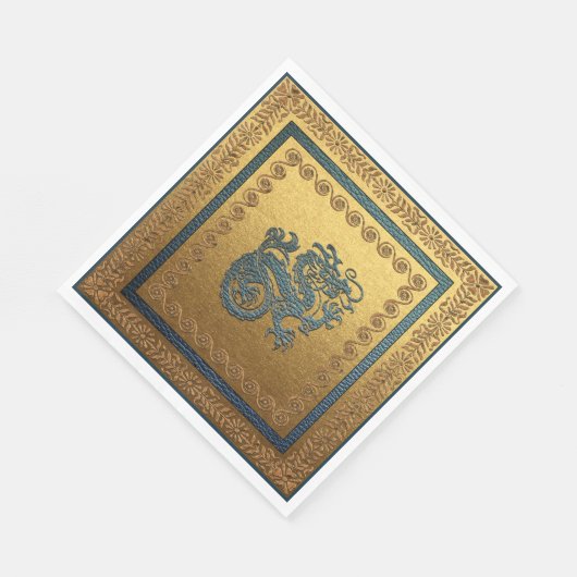 Jade Dragon Luncheon Papieren servetten (Hoek)