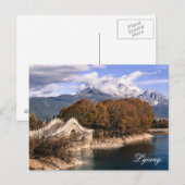 Jade Dragon Sneeuwberg in Lijiang, China Briefkaart (Voorkant / Achterkant)