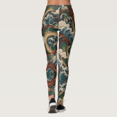 Jade Draken Leggings (Achterkant)